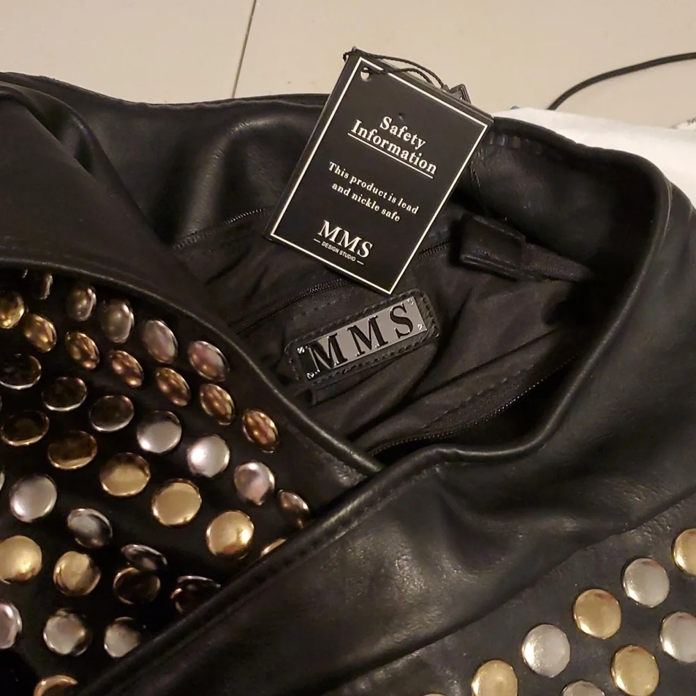 STUDDED SEXY SPIKE ANKLE BOOTS WITH HEELS SZ 8/M - Picture 6 of 10